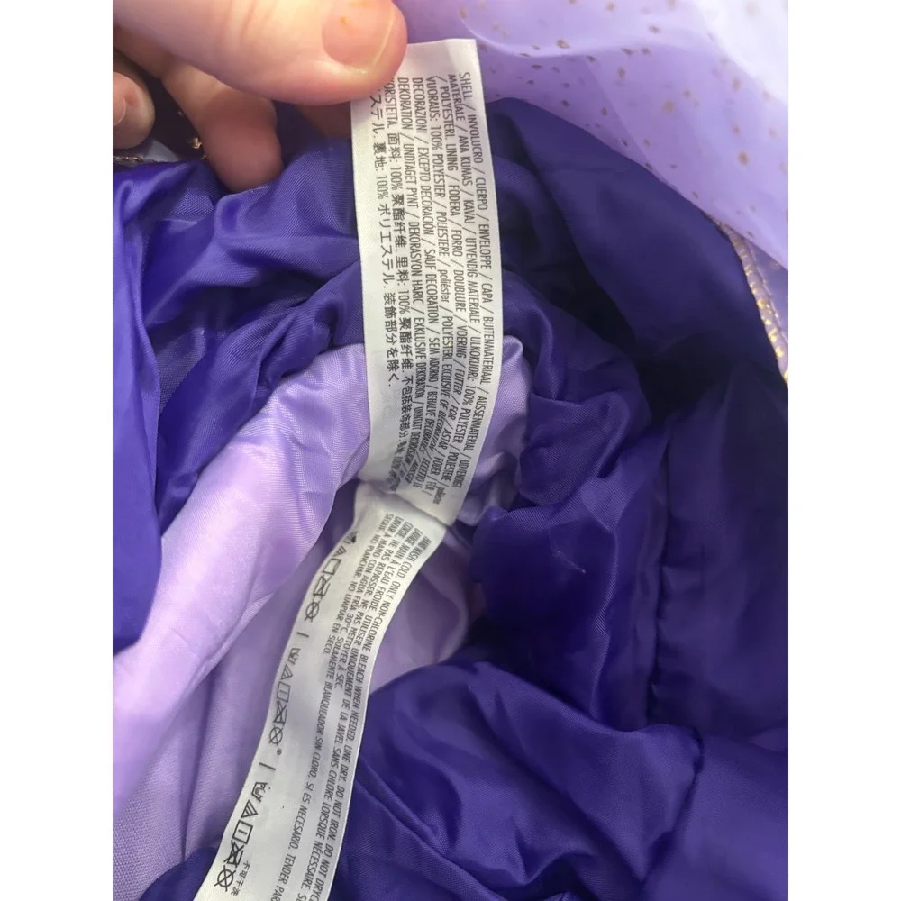 Disney Castle Collection Rapunzel Costume Dress Girls 7/8 Purple Princess Gown